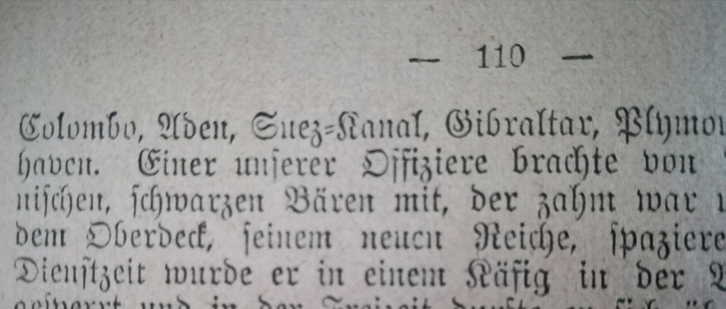 Seite aus einem Buch