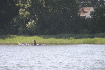Schlei, Segeln, Landschaft, blauer Himmel, Sommer, Schleilandschaft, Landschaftsaufnahme, Schleiregion, Urlaub, Ferien