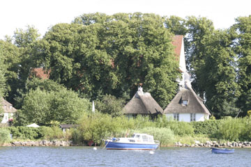 Schlei, Segeln, Landschaft, blauer Himmel, Sommer, Schleilandschaft, Landschaftsaufnahme, Schleiregion, Urlaub, Ferien
