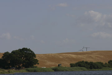 Schlei, Segeln, Landschaft, blauer Himmel, Sommer, Schleilandschaft, Landschaftsaufnahme, Schleiregion, Urlaub, Ferien