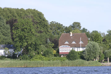 Schlei, Segeln, Landschaft, blauer Himmel, Sommer, Schleilandschaft, Landschaftsaufnahme, Schleiregion, Urlaub, Ferien