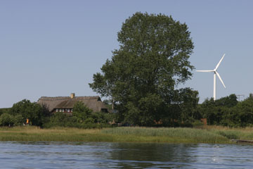 Schlei, Segeln, Landschaft, blauer Himmel, Sommer, Schleilandschaft, Landschaftsaufnahme, Schleiregion, Urlaub, Ferien