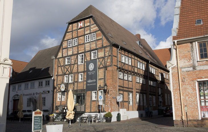In der Altstadt von Wismar, ein alter Gasthof