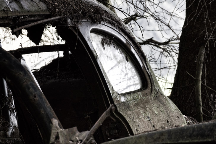 Im Wald der toten Wagen - der Autofriedhof bei Châtillon, Belgien