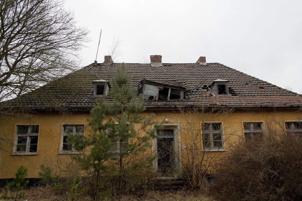 Die Kaserne des Flugplatzes Sperenberg