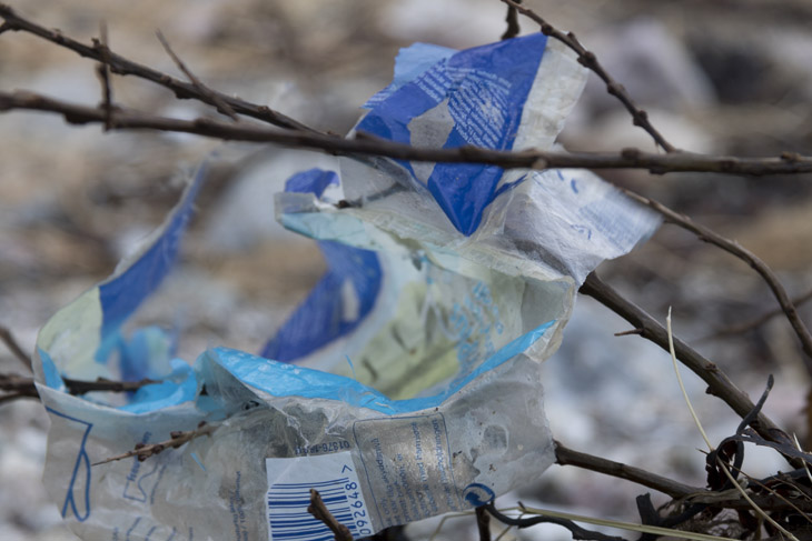 Dreck und Plastikmüll am Weißenhäuser Strand