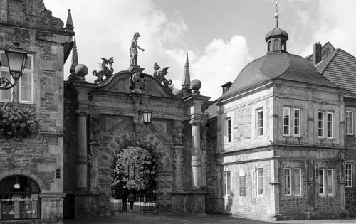 Marktplatz, am Rathaus in Bückeburg