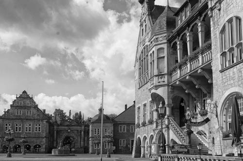 Marktplatz, am Rathaus in Bückeburg