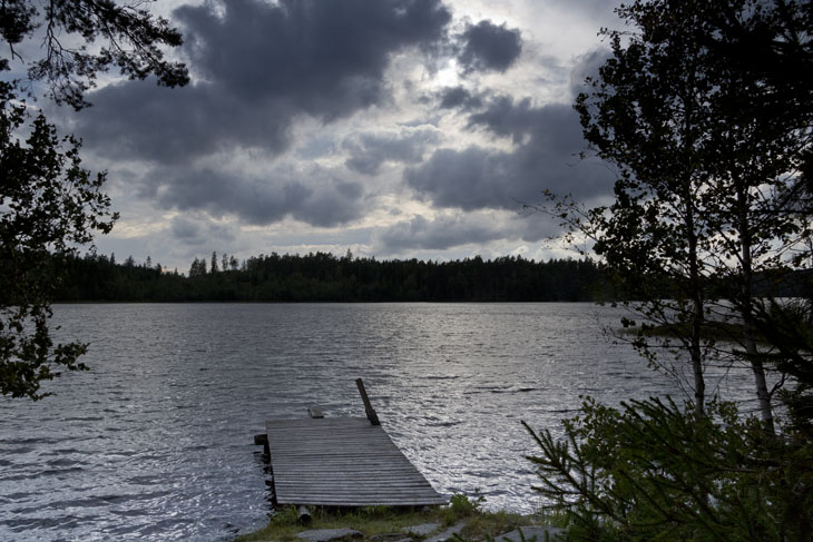 Lichtstimmung am See bei Lennartsfors